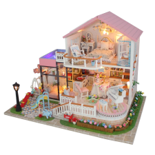 2Kids Toys Miniatűr ház Aranyos villa kreatív és készségfejlesztő