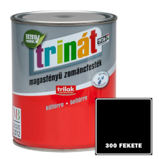 300 FEKETE - TRINÁT MAGASFÉNYŰ ZOMÁNCFESTÉK - 5L zománcfesték