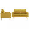  3056620 2 Piece Sofa Set Fabric Yellow (288699+288709)