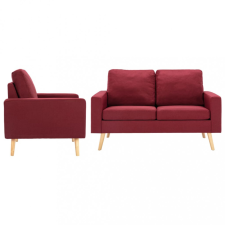 3056621 2 Piece Sofa Set Fabric Wine Red (288700+288710) bútor