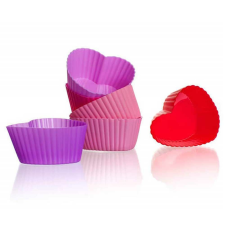  3122120MIX SZILIKON SZÍVFORMA 6DB konyhai eszköz