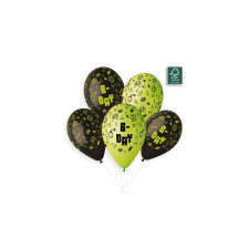  33 cm-es TNT Birthday körbeprintelt gumi léggömb - 10 db / csomag party kellék