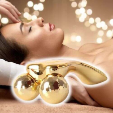 360 Roll Massager / görgős arc- és testmasszírozó - arany bőrápoló eszköz
