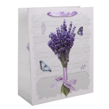  371422 PAPÍRTASAK LEVENDULA+LEPKÉK dekoráció