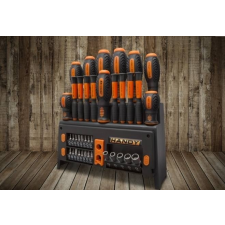  39 db-os csavarhúzó készlet asztali és egyben falra szerelhető tárolóval csavarhúzó