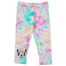 3/4-es batikolt, szivárványos hatású kislány leggings Minnie egér mintával gyerek nadrág