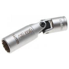  3/8" csuklós dugókulcs fej gyújtógyertyához, 14mm (BGS 2984-1) autó izzó, izzókészlet