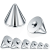  3 Darab Ezüst Színű Orvosi Acél Piercing Tüske 1,2 x 3 mm