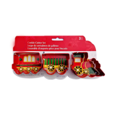  3 darabos fém karácsonyi süteménykiszúró – Mikulás vonat sütés és főzés