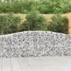  3 db íves horganyzott vas gabion kosár 400x50x80/100 cm