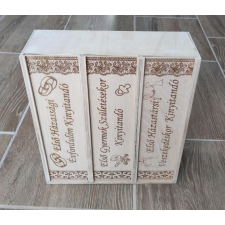  3 fakkos italos doboz dekorációs kellék