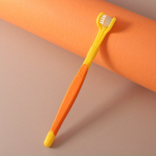  3-Fejes Kutyafogkefe Narancssárga - Hatékony Szájhigiénia Kutyáknak kutyafelszerelés