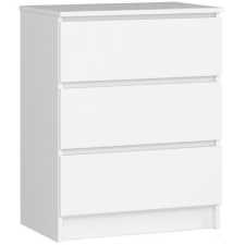  3 fiókos komód fehér 60*77*40 cm bútor