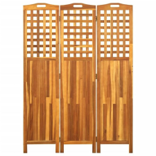 3 paneles tömör akácfa szobaelválasztó 121 x 2 x 170 cm bútor