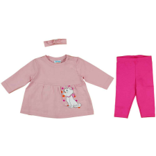 3 részes baba szett Marie cica mintával gyerek ruha szett