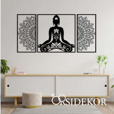 3 részes Buddha Mandala falikép fából ajándéktárgy
