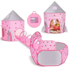  3 részes hercegnő kastély játszósátor alagút, hordozótáska, rózsaszín játszósátor, alagút
