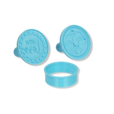  3 részes „with love” műanyag sütipecsét szett kiszúróval sütés és főzés