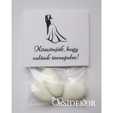  3 szem cukrozott mandula tasakban dekorációs kellék