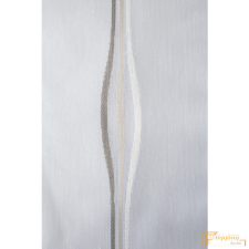  (3 szín) 6947 fényáteresztő függöny-Fehér-barna hullám lakástextília