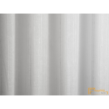  (3 szín) Nilufe fényáteresztő függöny- Fehér fehér csíkozással + vékony szürke csík lakástextília