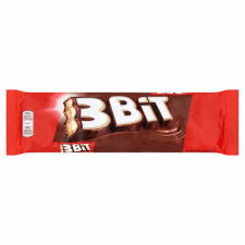 3Bit tejcsokoládéval bevont keksz szelet tejes töltelékkel 46 g csokoládé és édesség
