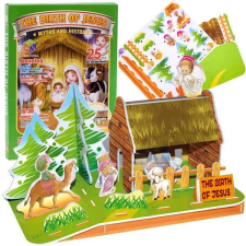  3d betlehemi jászol puzzle - 25 darabos ünnepi építőjáték puzzle, kirakós