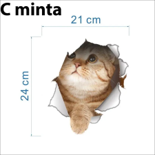  3D Cica Matrica - C minta dekoráció