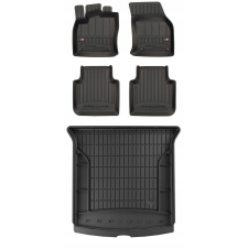  3D gumiszőnyeg szett Skoda Kodiaq 2016-tól, fekete színben autószőnyeg