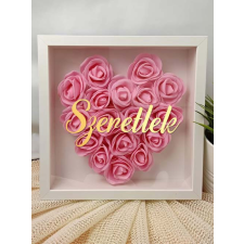 3D képkeret Valentin napra - Szeretlek felirattal grafika, keretezett kép