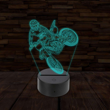  3D LED lámpa - Cross motor világítási kellék