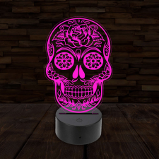  3D LED lámpa - Cukorkoponya világítási kellék