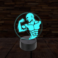  3D LED lámpa - Testépítő világítási kellék