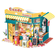 3D mini cukrászda makett puzzle, kirakós