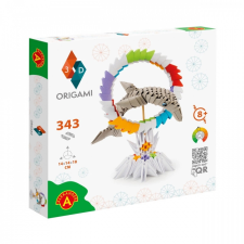 3D origami delfin kreatív és készségfejlesztő