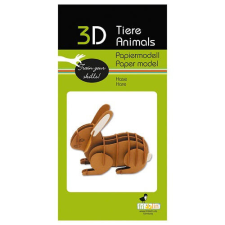 3D papírmodell Fridolin Mezei nyúl puzzle, kirakós