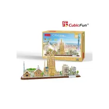 3D Puzzle 3D puzzle City Line Barcelona puzzle, kirakós