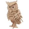  3D puzzle bagoly (natúr)