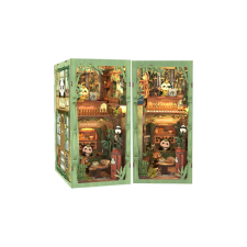 3D puzzle, DIY könyvgerinc, Panda könyvesbolt, Cutebee, 244 darab puzzle, kirakós