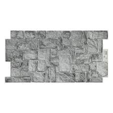 3D PVC falpanel Natural grey stone tapéta, díszléc és más dekoráció