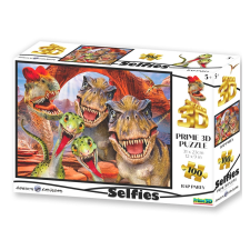 3D raptor szelfi puzzle 100 darab puzzle, kirakós
