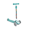  3D roller, Donut modell, LED kerekek, 3 éves kortól, 60 kg, zöld