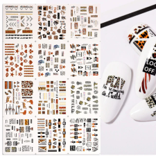  3D-s Körömmatrica - Leopárd körömdíszítő