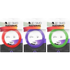 3D Simo Filament PLA II - piros, lila, zöld (G3D3010) (G3D3010) nyomtató kellék