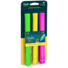 3doodler ECO-PCL Start+ 3D toll utántöltő 75 db - neonszínek (zöld, sárga, rózsaszín) nyomtató kellék