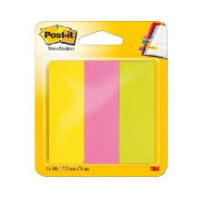 3M 671-3 öntapadó jegyzettömb Téglalap alakú Zöld, Rózsaszín, Sárga 100 lapok (7100172769) jegyzettömb