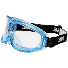 3M Fahrenheit FHEIT teljes védőszemüveg, párásodásmentes, karcálló, kék-fekete (FHEIT) - Munkavédelmi sisakok