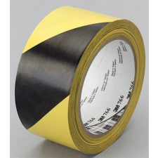 3M Ipari jelzőszalag, 50mm x 33m, 3M, sárga-fekete információs címke