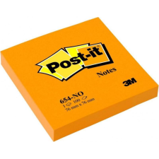 3M Post-It Post-it 76x76mm 100lap neon narancs jegyzettömb (blk3104011) jegyzettömb