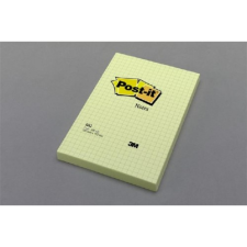 3M POSTIT 102x152 mm 100 lapos négyzetrácsos sárga öntapadó jegyzettömb jegyzettömb